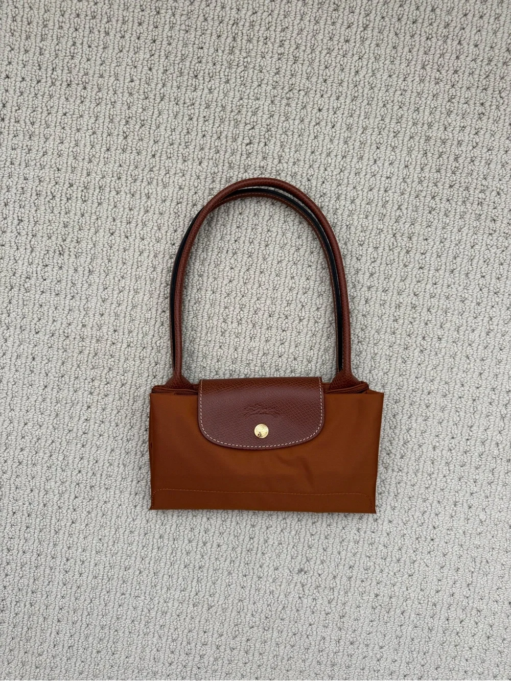 LE PLIAGE ORIGINAL M TOTE BAG Cognac - Recycled canvas NWT - Picture 2 of 11